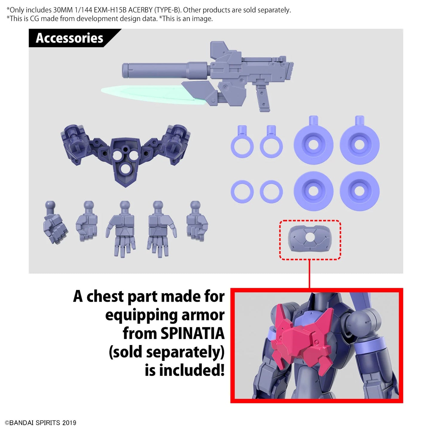 Bandai -30 Minute Missions EXM-H15B Acerby Type B