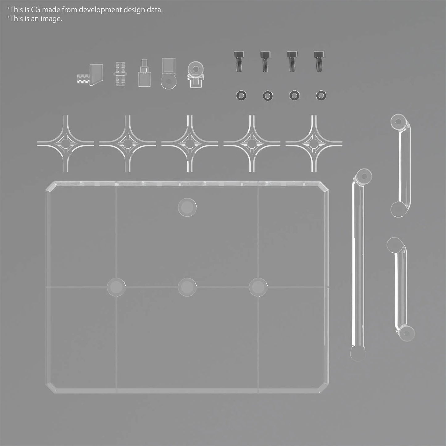 *IN STOCK* Bandai -Gundam Action Base 8 Clear color