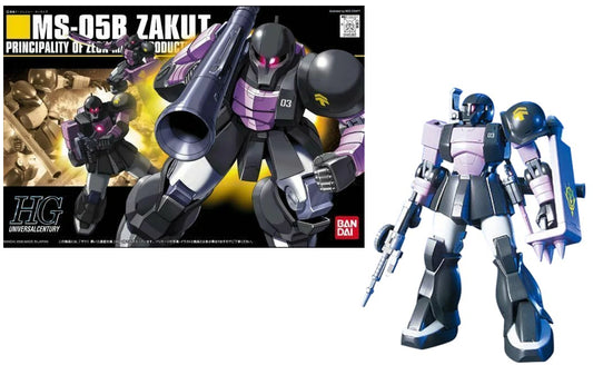 *IN STOCK* Bandai -Gundam MS-05B Zaku I Black Tri Stars HGUC 1/144