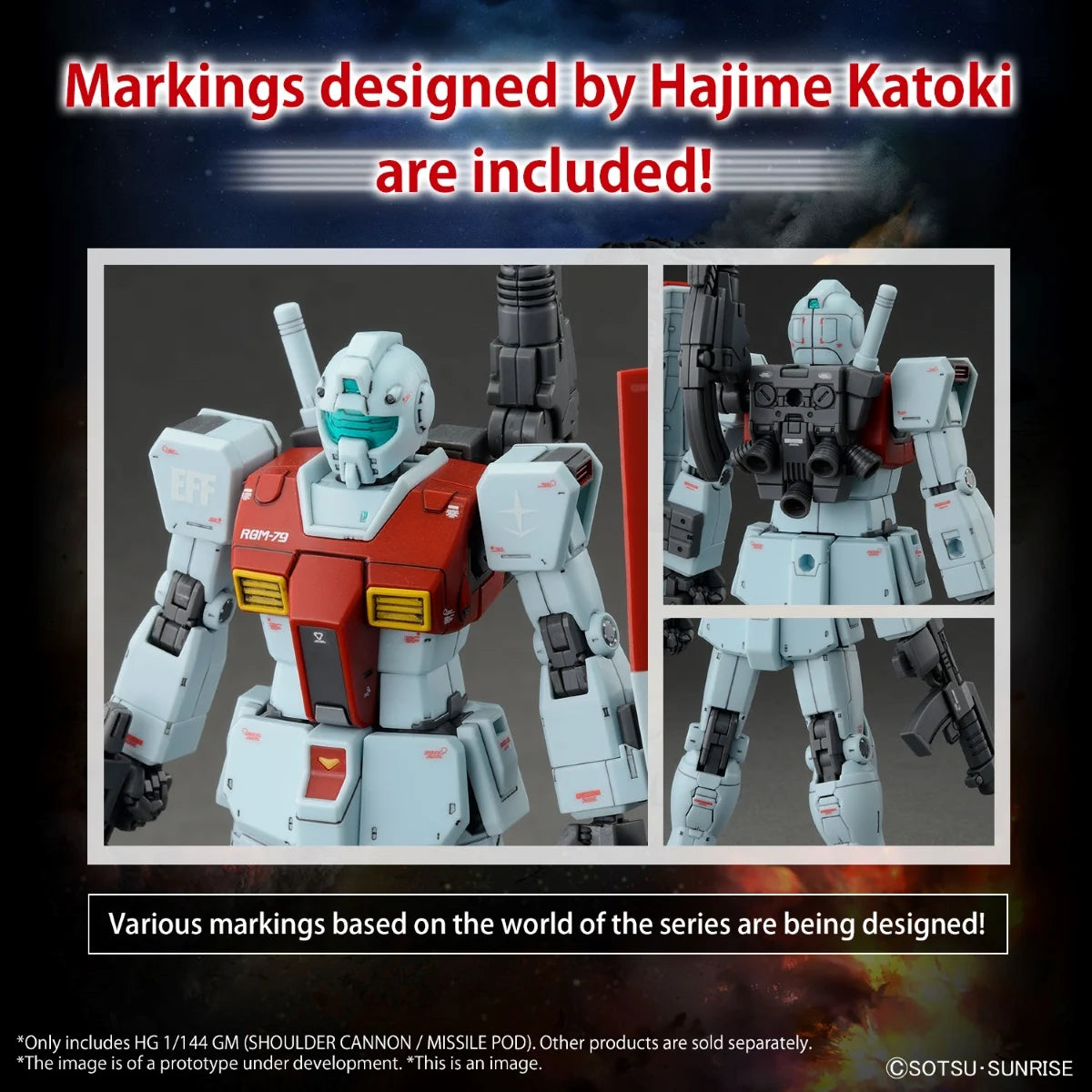 *IN STOCK* Bandai -Gundam MSD GM Shoulder Cannon / Missile Pod HGUC 1/144
