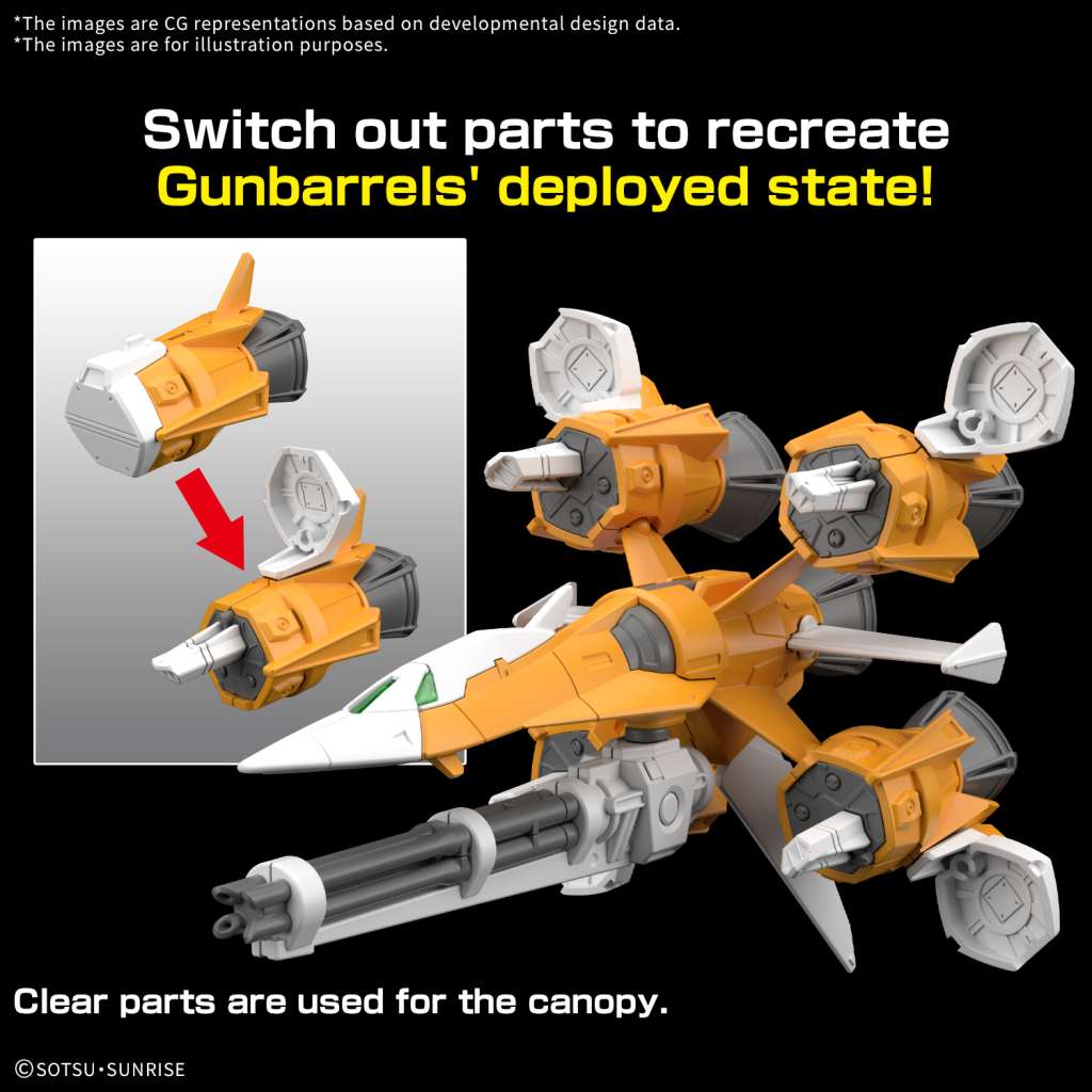 *PRE ORDER* Bandai -Gundam Seed AQME-X04 Gunbarrel Striker OPTION PARTS SET GUNPLA 14 1/144