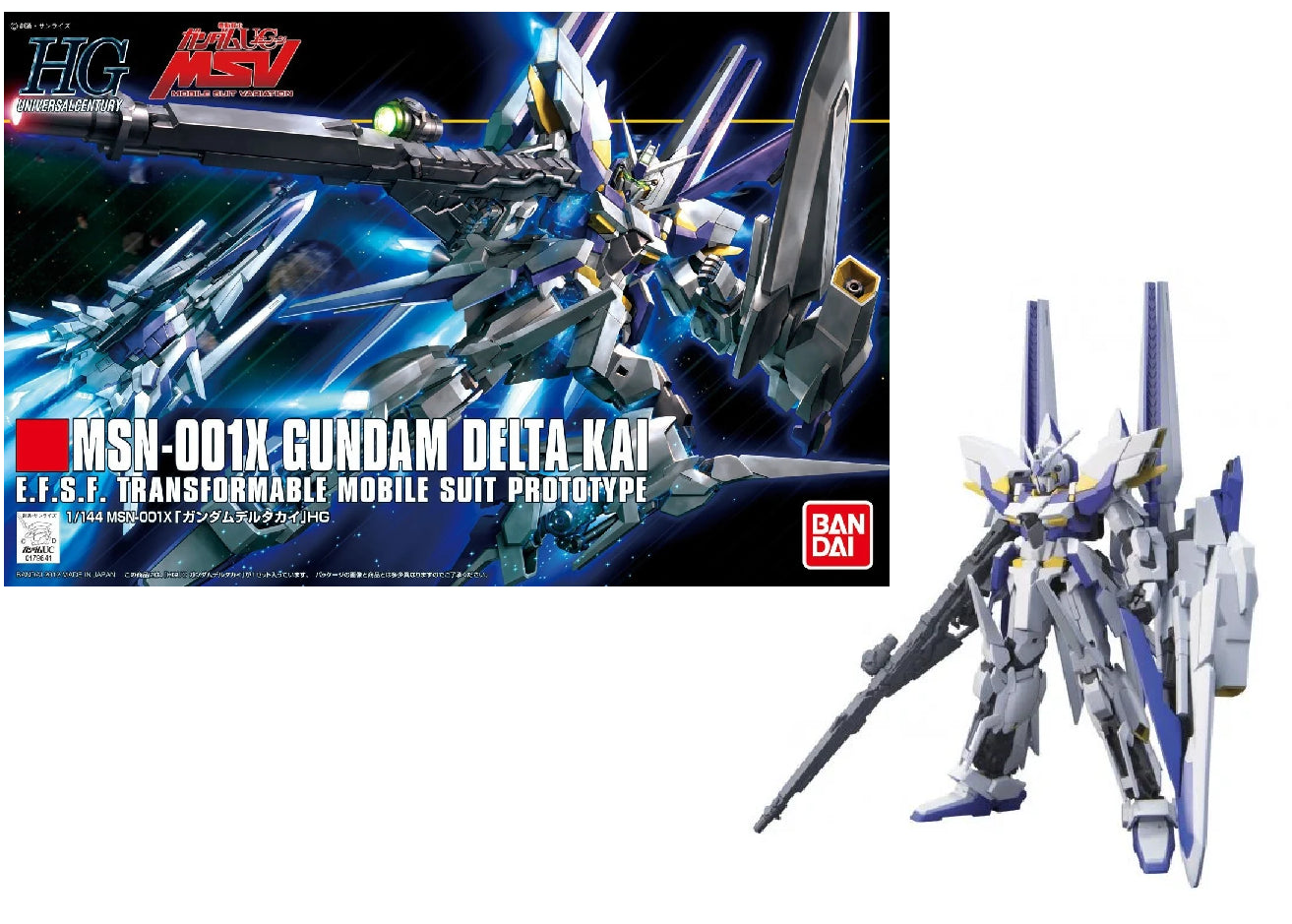 *IN STOCK* Bandai -Gundam Unicorn MSN-001X Delta Kai Gundam HGUC 1/144