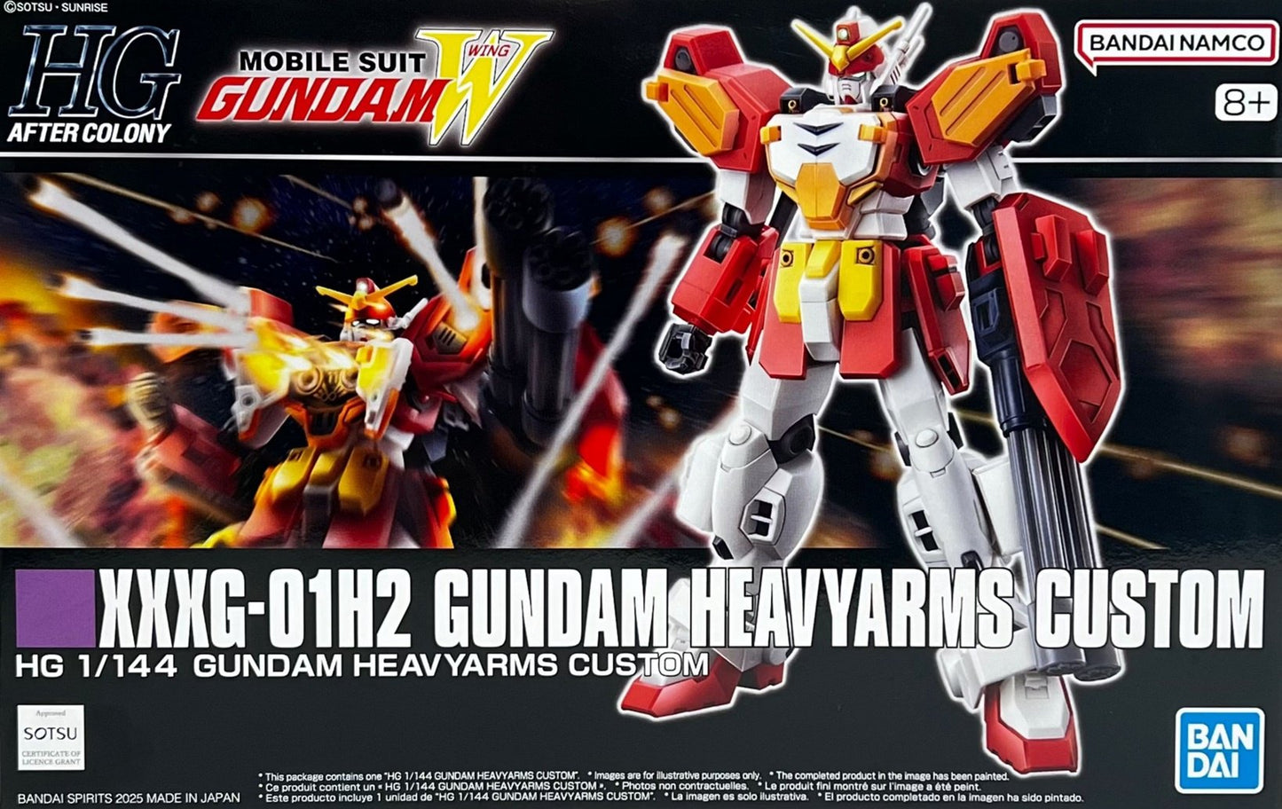 *IN STOCK* Bandai -Gundam Wing XXXG-01H2 Gundam Heavyarms Custom HGAC 1/144