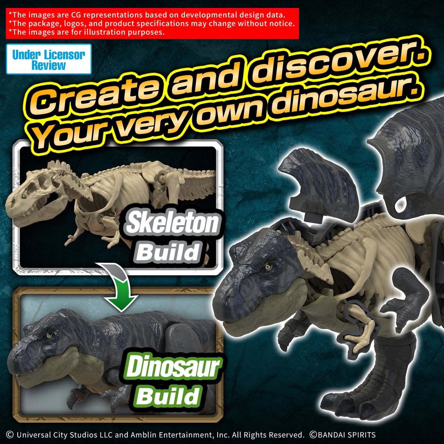 *IN STOCK* Bandai -Jurassic World T-Rex Plannosaurus Model Kit