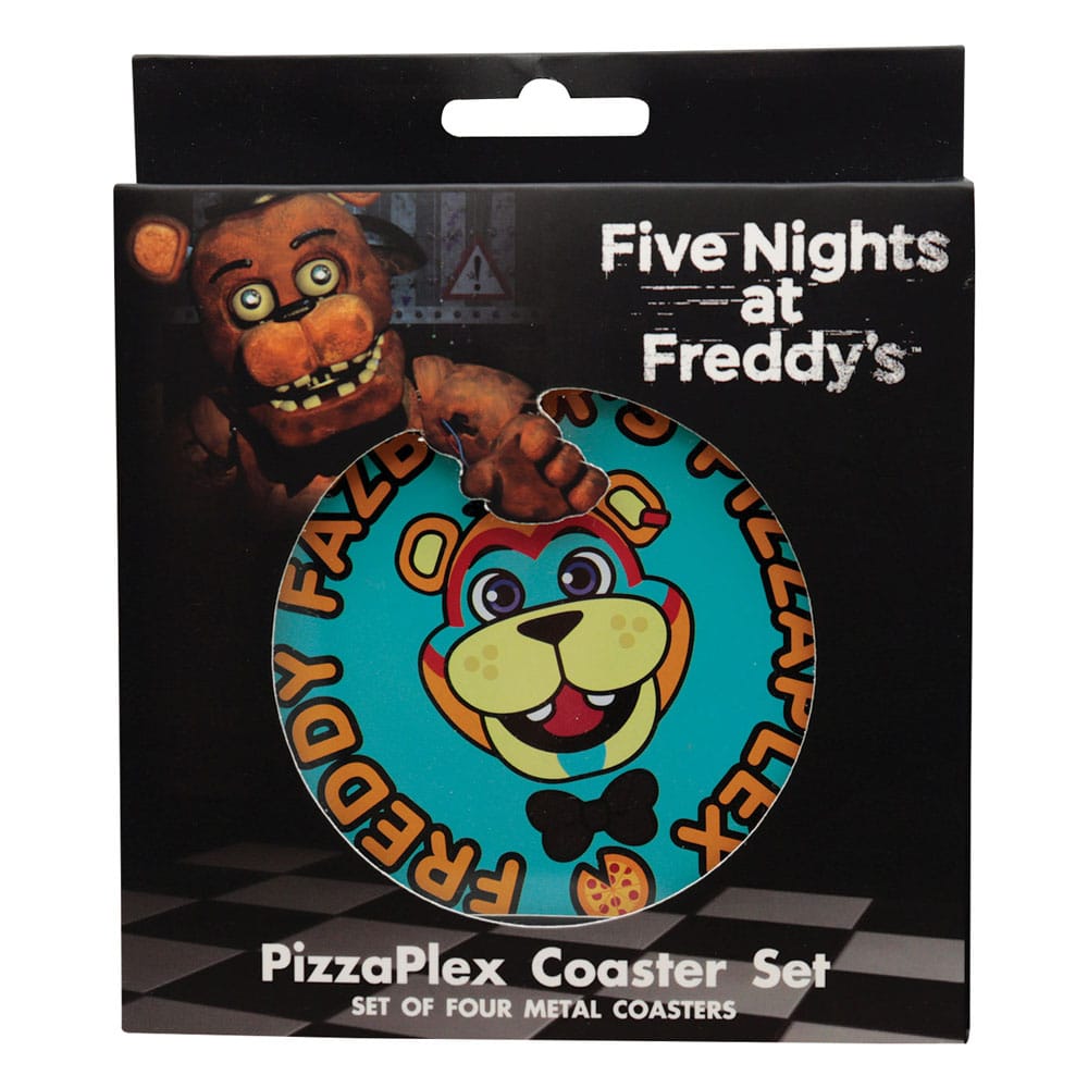 *IN STOCK* Fanattik -Five Nights at Freddys Glamrock characters Drink Coaster 4-Pack