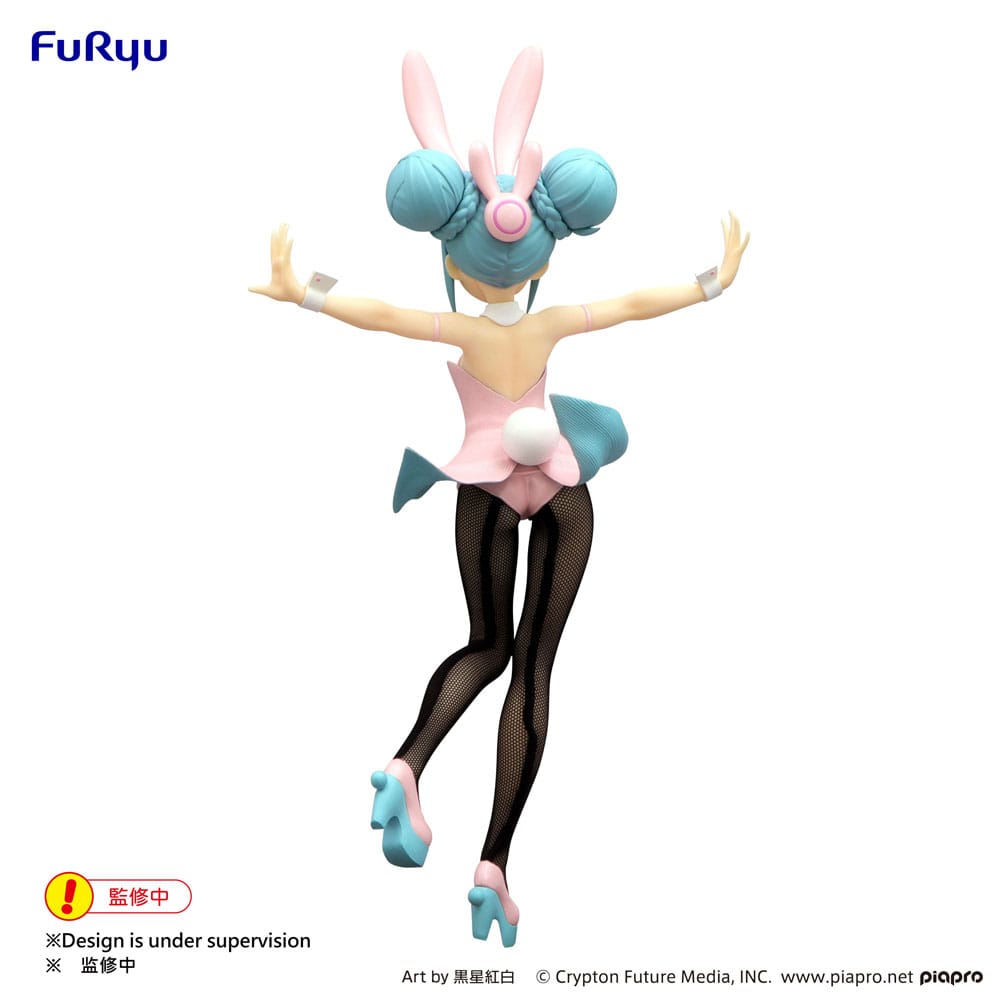 *IN STOCK* Furyu -Vocaloid Hatsune Miku BiCute Bunnies PVC Statue Wink Pearl Pink Color Ver 30 cm