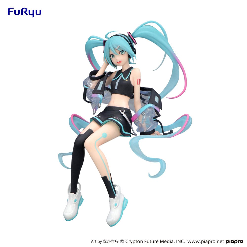 *IN STOCK* Furyu -Vocaloid Hatsune Miku Noodle Stopper PVC Statue Neon Cyber 16 cm