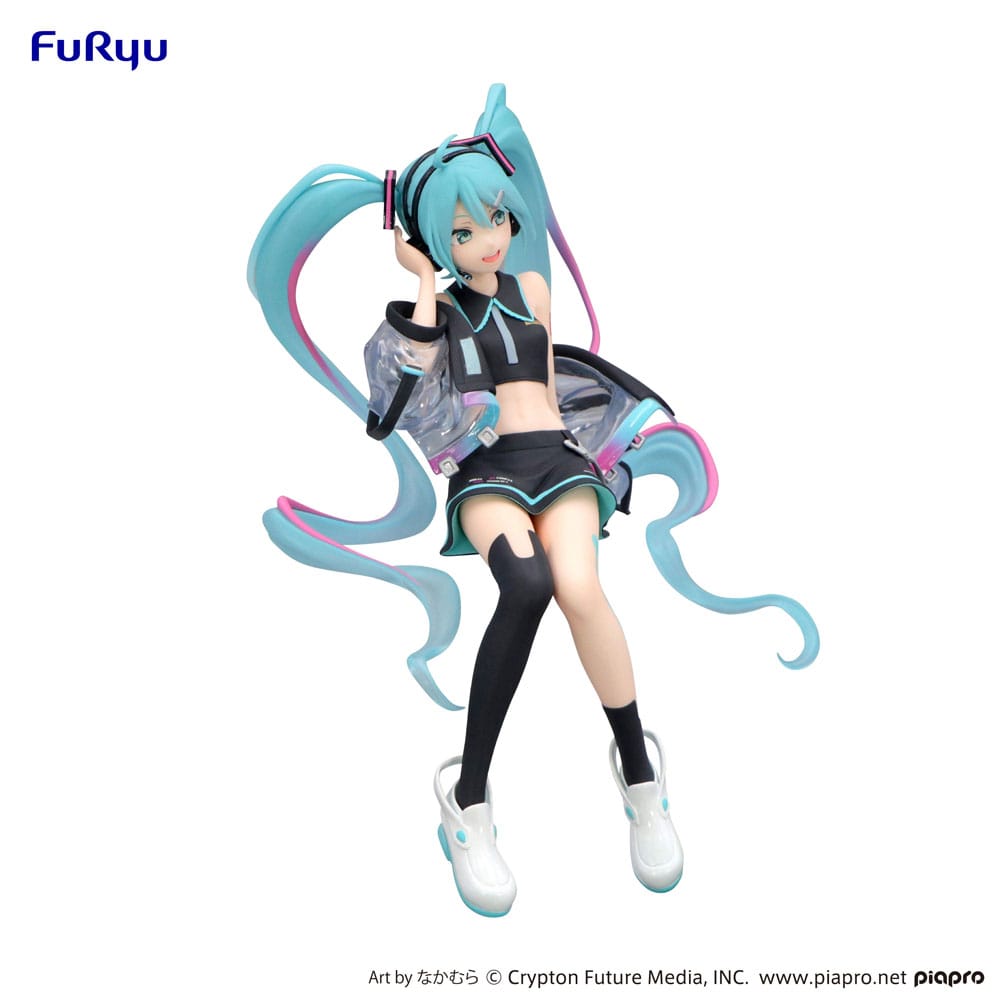 *IN STOCK* Furyu -Vocaloid Hatsune Miku Noodle Stopper PVC Statue Neon Cyber 16 cm