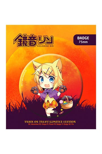 PopBuddies -Vocaloid Kagamine Rin Pin Badge Halloween Limited Edition