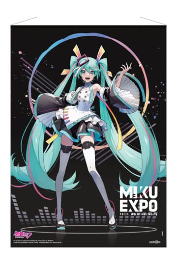 *IN STOCK* Popbuddies -Vocaloid Hatsune Miku Wallscroll Miku Expo 10th Anniversary Limited Edition 50 x 70 cm