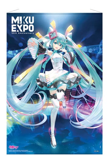 *IN STOCK* Popbuddies -Vocaloid Hatsune Miku Wallscroll Miku Expo 10th Anniversary Limited Edition 61 x 91 cm