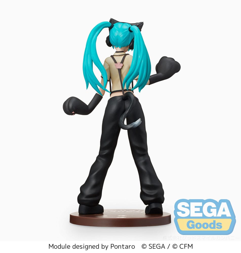 *IN STOCK* Sega -Vocaloid Hatsune Miku Project DIVA Arcade Future Tone SPM PVC Statue Kitty Cat 23 cm