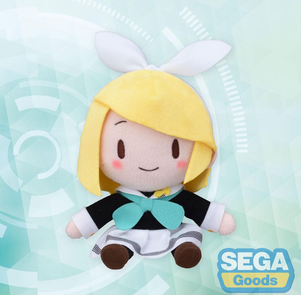 *IN STOCK* Sega -vocaloid Kagamine Rin Mini Fuwa Fuwa Plush Uniform ver 16 cm