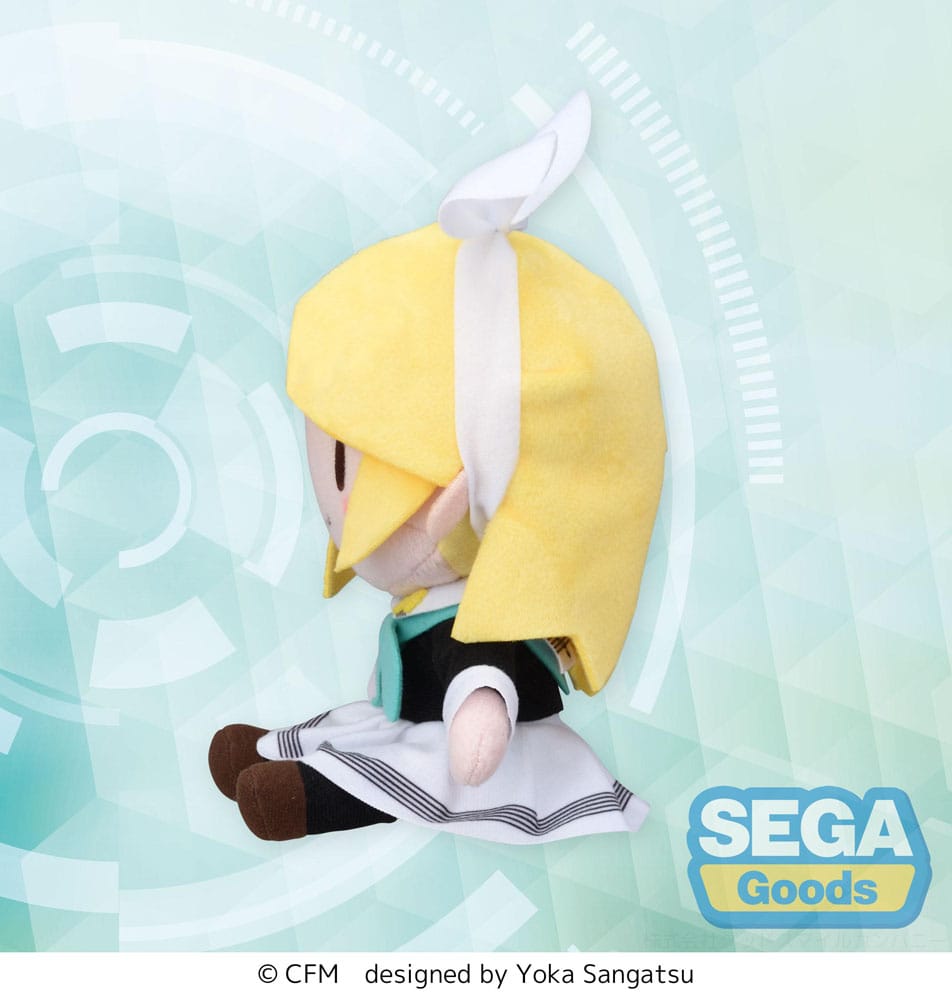 *IN STOCK* Sega -vocaloid Kagamine Rin Mini Fuwa Fuwa Plush Uniform ver 16 cm