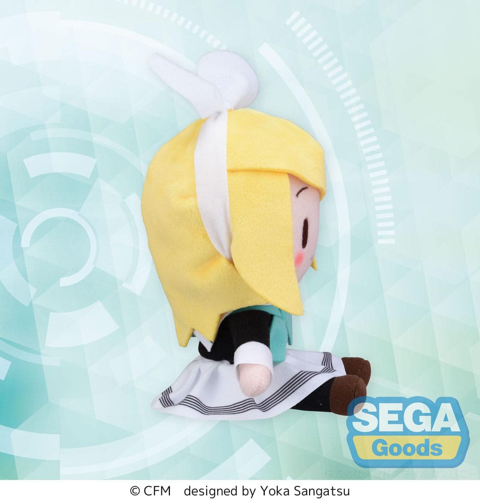 *IN STOCK* Sega -vocaloid Kagamine Rin Mini Fuwa Fuwa Plush Uniform ver 16 cm