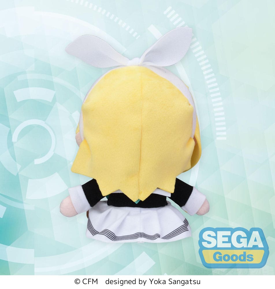 *IN STOCK* Sega -vocaloid Kagamine Rin Mini Fuwa Fuwa Plush Uniform ver 16 cm