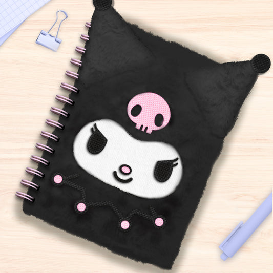 *IN STOCK* Paladone -Sanrio Kuromi Fluffy Notebook A5