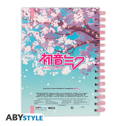 *IN STOCK* ABYsyle -Vocaloid Sakura Miku Cherry blossoms Notebook A5 Spiral