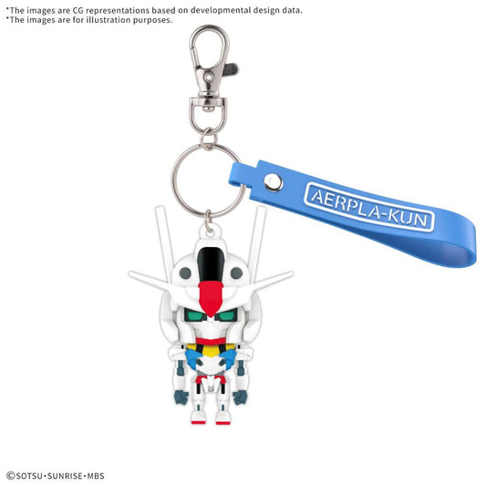 *IN STOCK* Bandai -Gundam Aerpla-Kun 3D Rubber Mascot Keychain