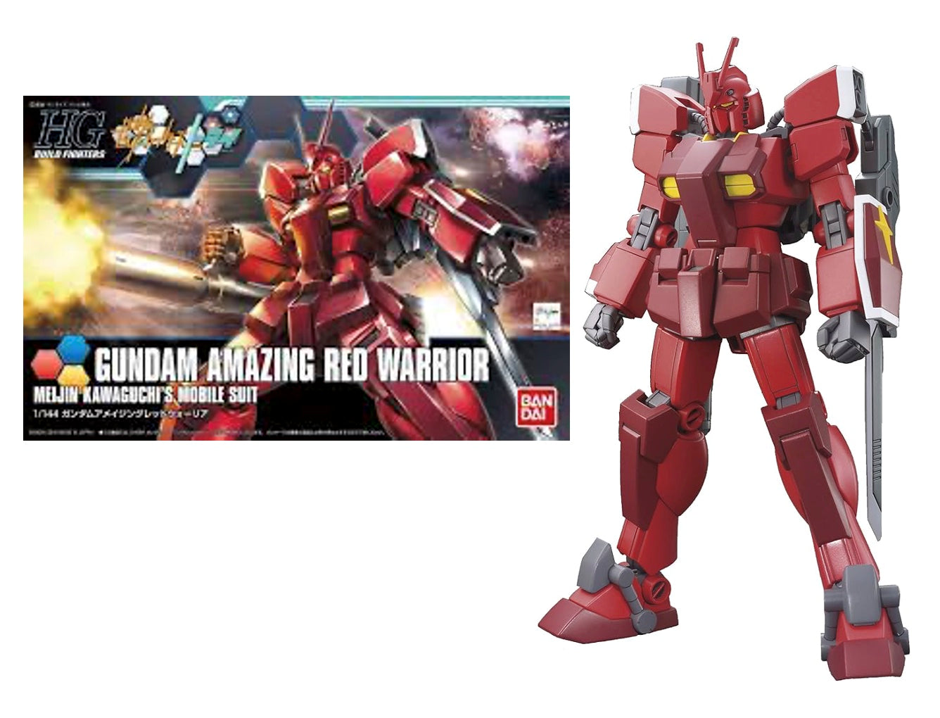 Bandai  -Gundam Build Fighters Gundam Amazing Red Warrior HGBF 1/144