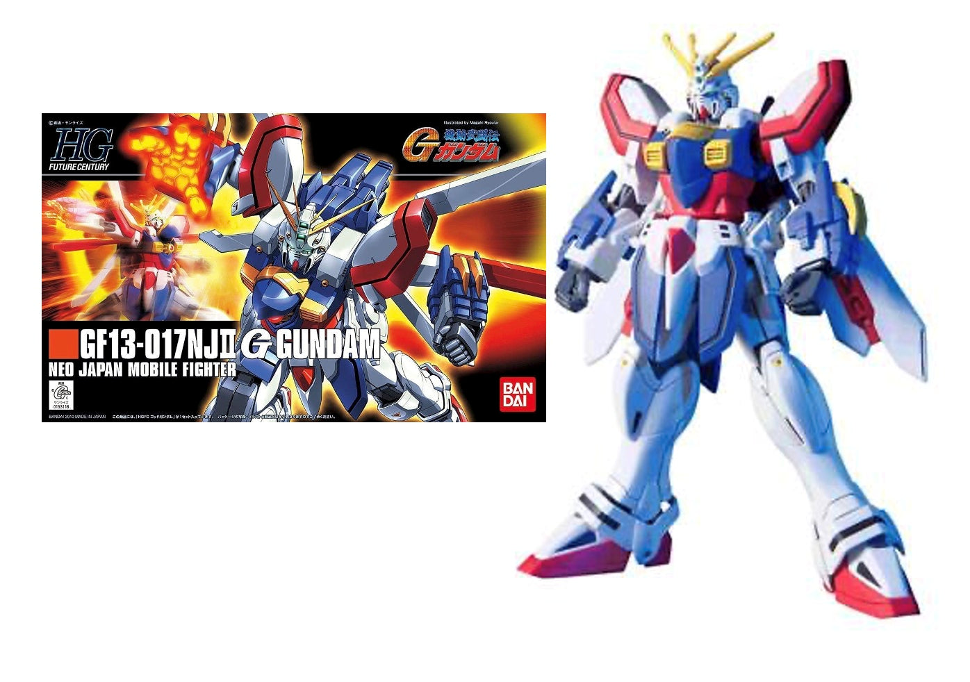 Bandai -Gundam G GF13-017JNII GOD Gundam HGGG 1/144