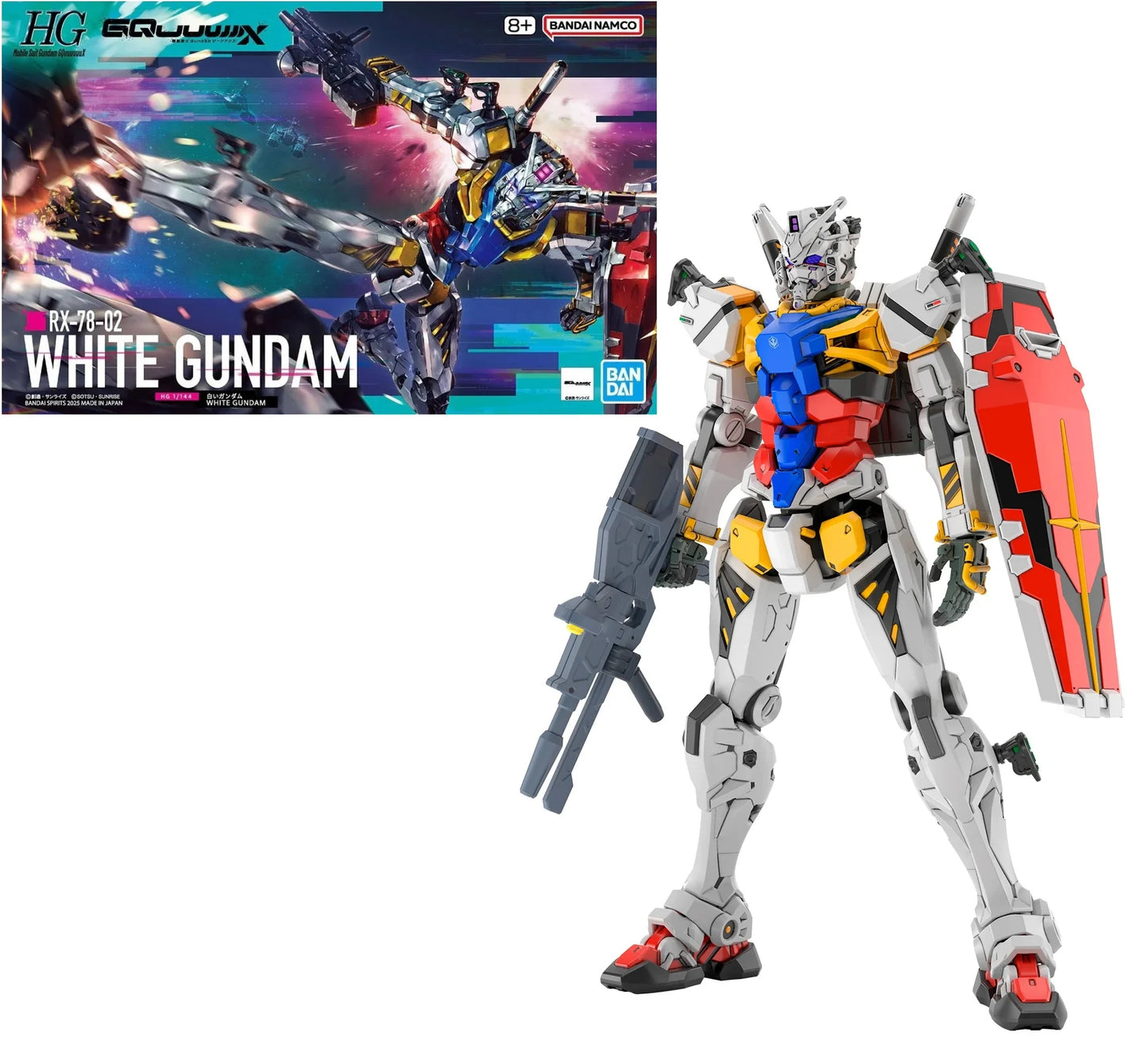 *IN STOCK* Bandai  -Gundam GQuuuuuuX White Gundam HGGQX 1/144