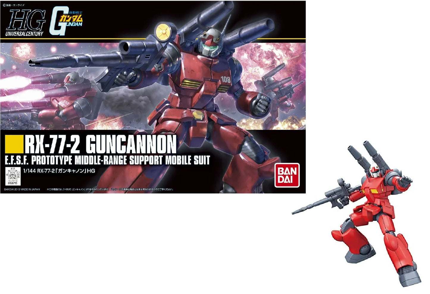 *IN STOCK* Bandai  -Gundam Guncannon HGUC 1 144