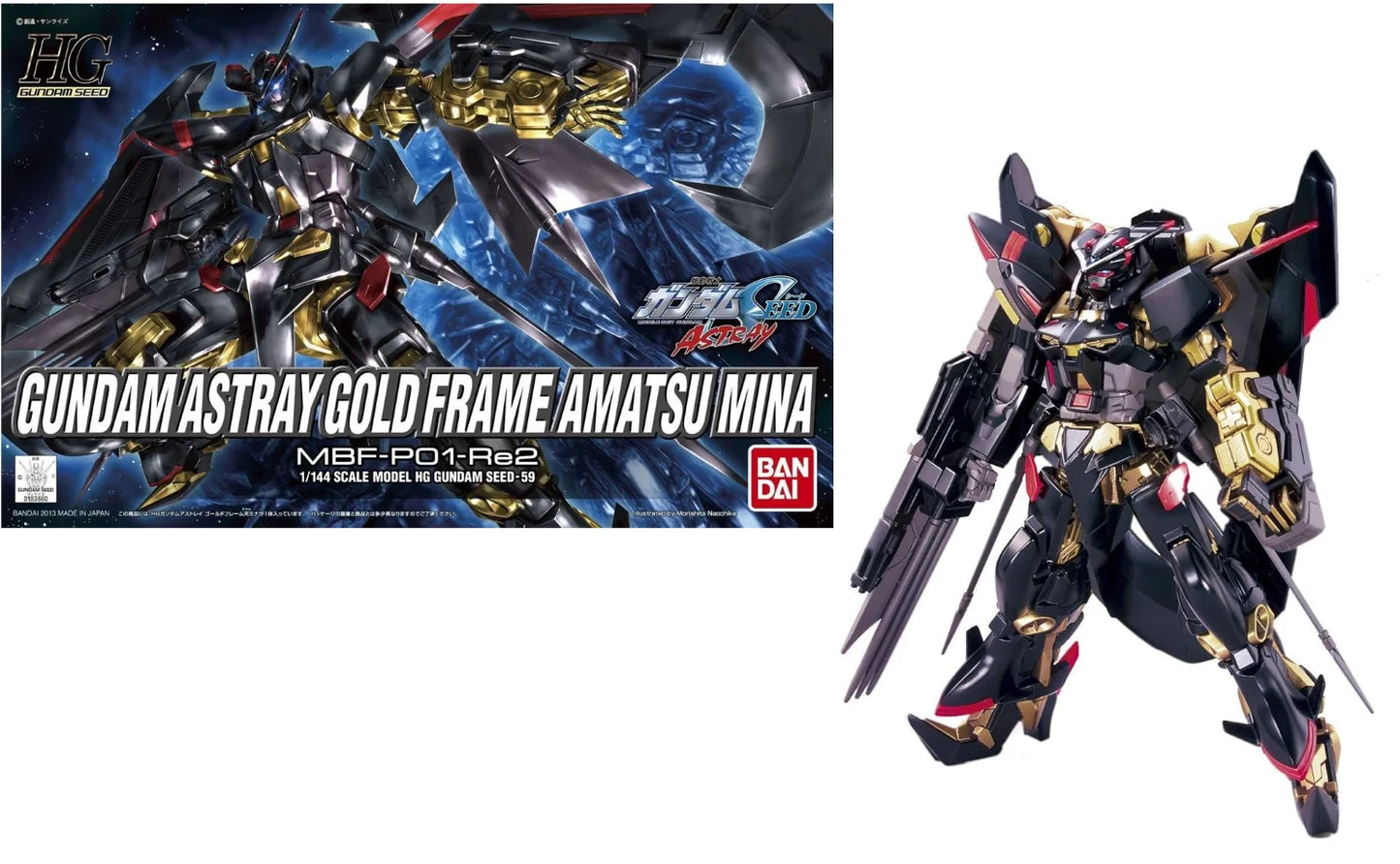 *IN STOCK* Bandai  -Gundam Seed Gundam Astray Gold Frame Amatsu Mina HGCE 1/144