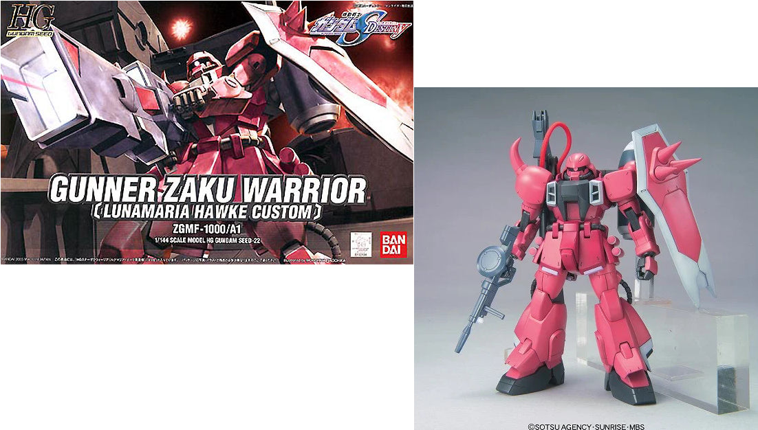 Bandai -Gundam Seed Gunner Zaku Warrior (Lunamaria Hawke) HGCE 1/144