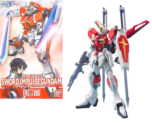 Bandai -Gundam Seed Sword Impulse Gundam 1/100 Scale Model