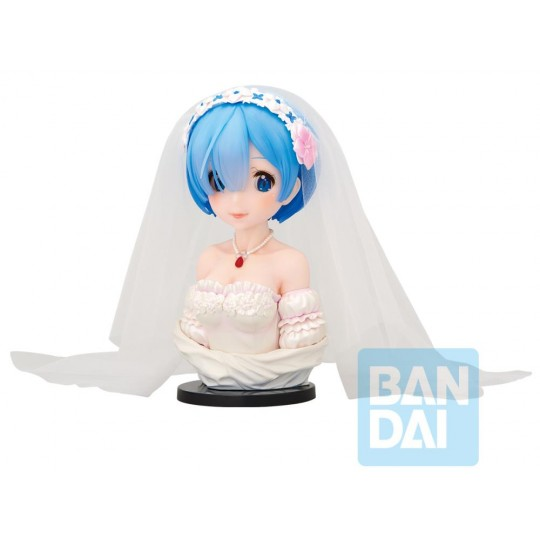 Bandai -Re Zero Rem Figurine Dreaming Future Story Ichibansho 21cm