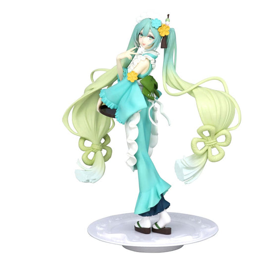 *IN STOCK* Furyu -Vocaloid Hatsune Miku Exceed Creative Matcha Green Tea Parfait Mint Ver 21 cm