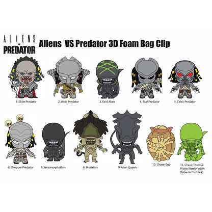 *IN STOCK* Monogram -Aliens VS Predator 3D Foam Bag Clip Blind bag