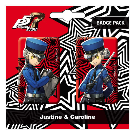 *IN STOCK* PopBuddies -Persona 5 Justine and Caroline Pin Badges 2-Pack