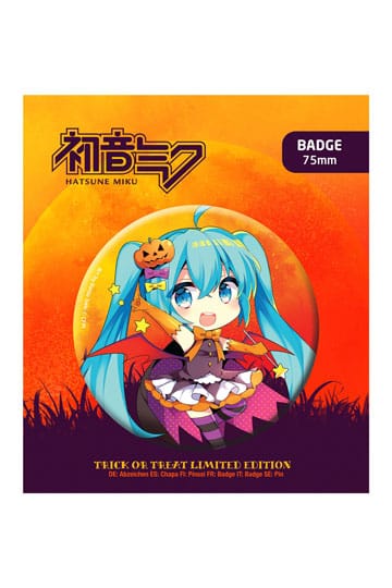 PopBuddies -Vocaloid Hatsune Miku Pin Badge Halloween Limited Edition