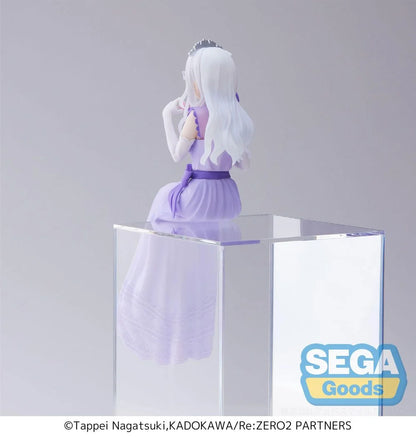 Sega -Re Zero Emilia Perching Figure Dress up party ver