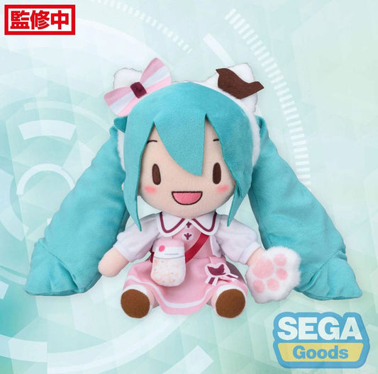 *IN STOCK* Sega -vocaloid Hatsune Miku Fuwa Fuwa Plush Theme park ver 25 cm