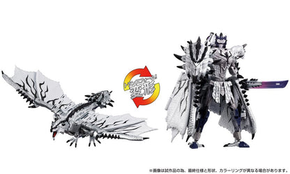 *IN STOCK* Takara Tomy -Transformers x Monster Hunter Silver Rathalos Prime Action Figure
