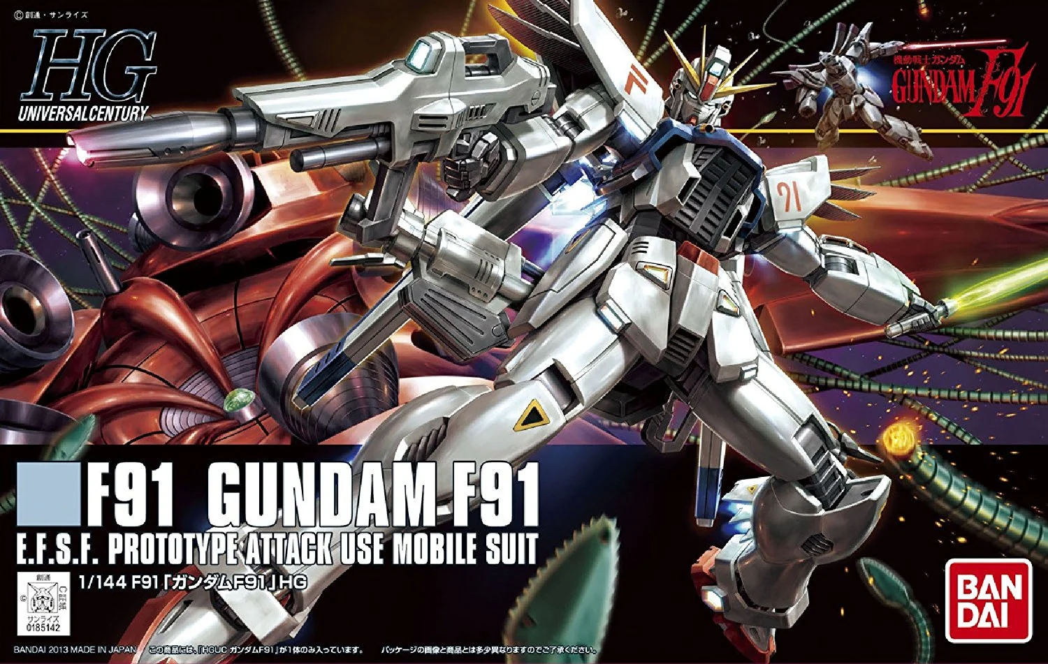 Bandai -Gundam Gundam F91 HGUC 1 144