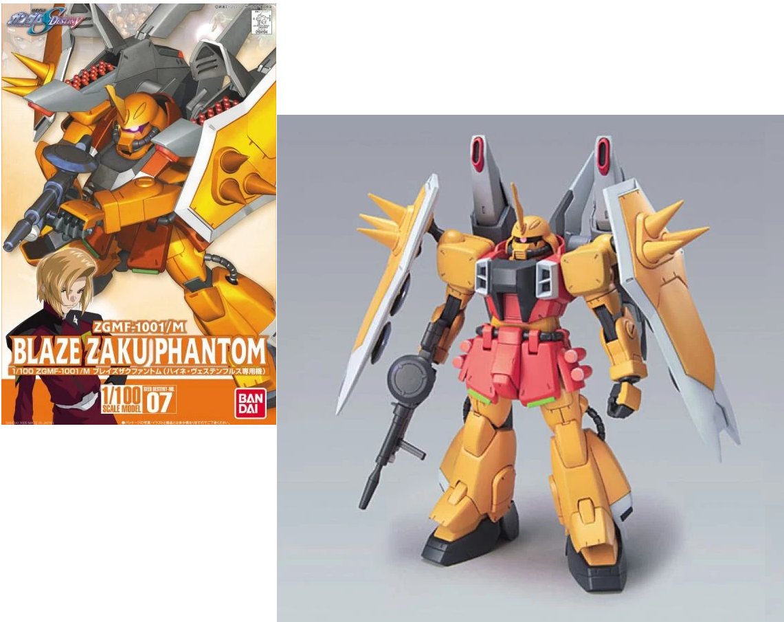 Bandai -Gundam Seed Destiny Heine’s Blaze Zaku Phantom CE 1 100 Scale Model