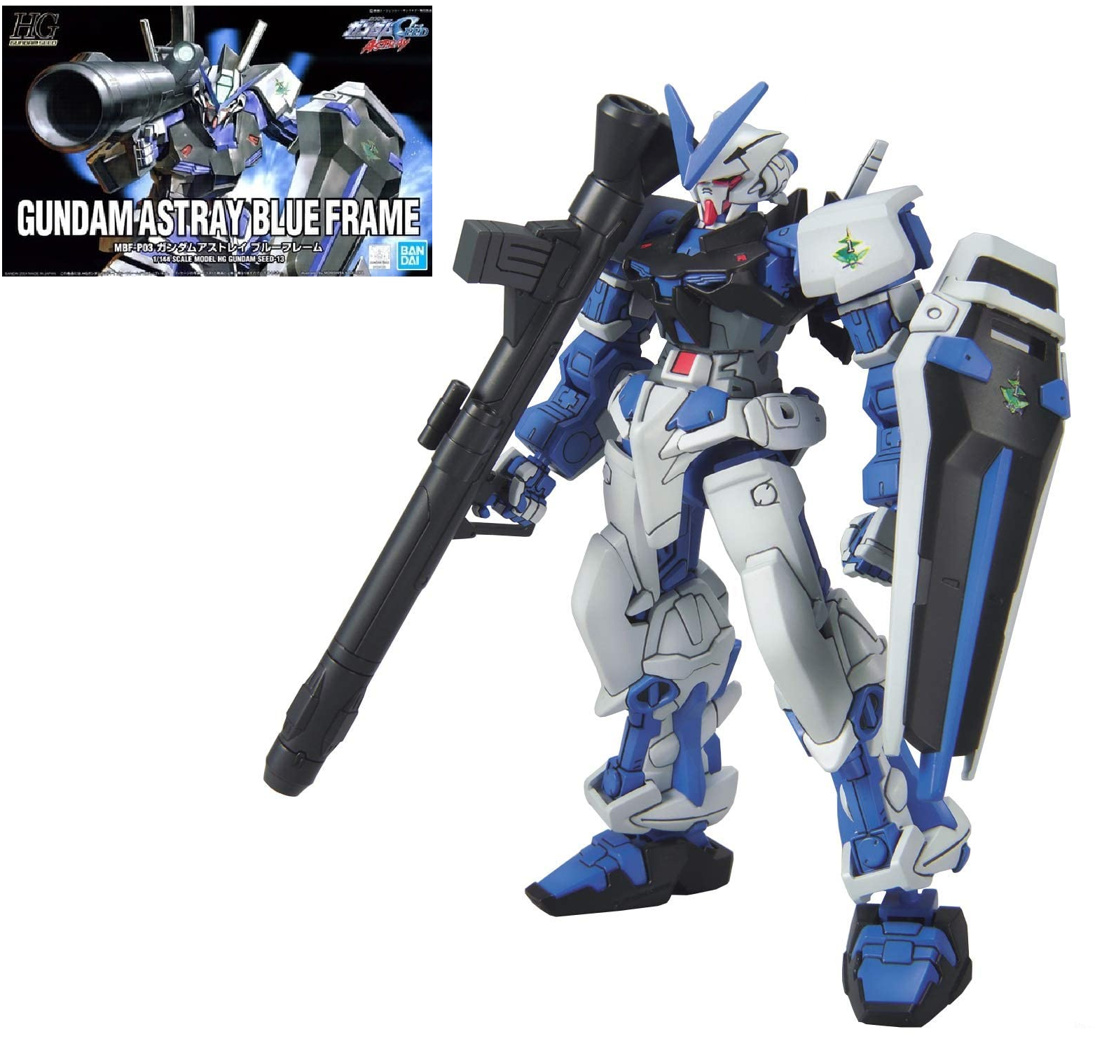 Bandai -Gundam Seed Gundam Astray Blue Frame MBF-P03 HGCE 1 144